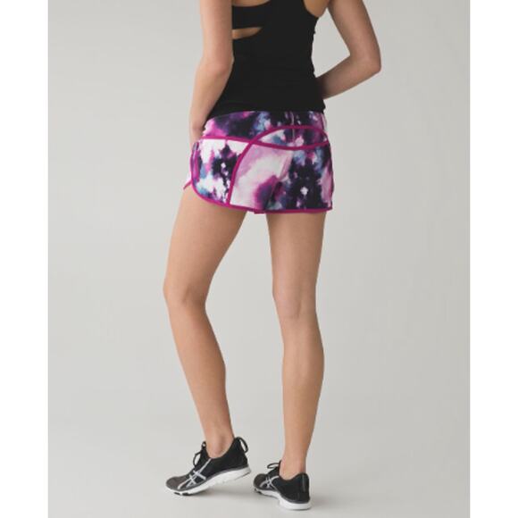 Lululemon Tracker Running Short Stretch Blooming Pixie Raspberry Size 10 - Picture 3 of 8